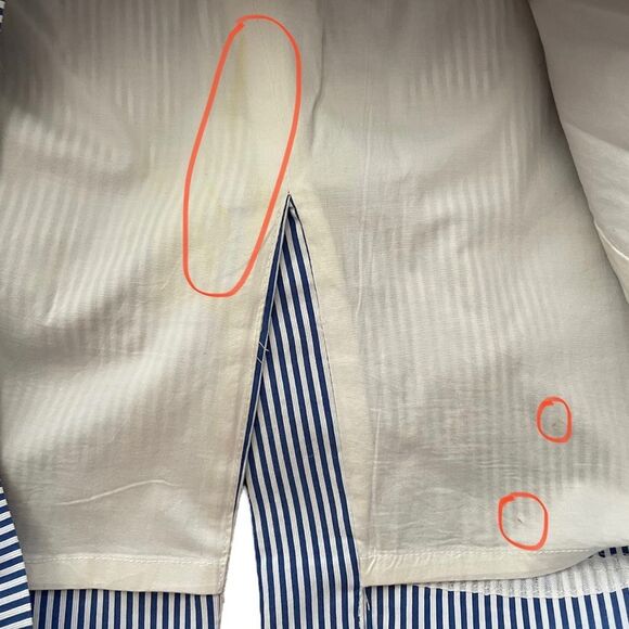 J. Crew Nautical Coastal V Neck Seersucker Tie Front Sleeveless Dress Sz 2 - Picture 10 of 11